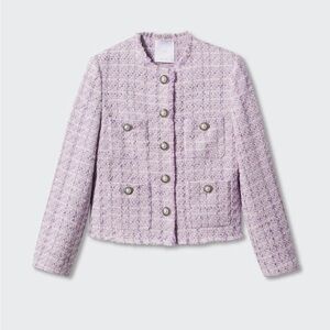 Women's Purple Tweed Jacket